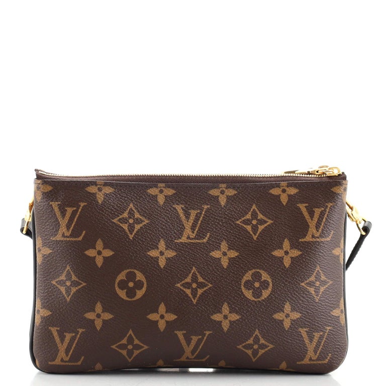 Louis Vuitton Double Zip Pochette Reverse Monogram Giant at 1stDibs