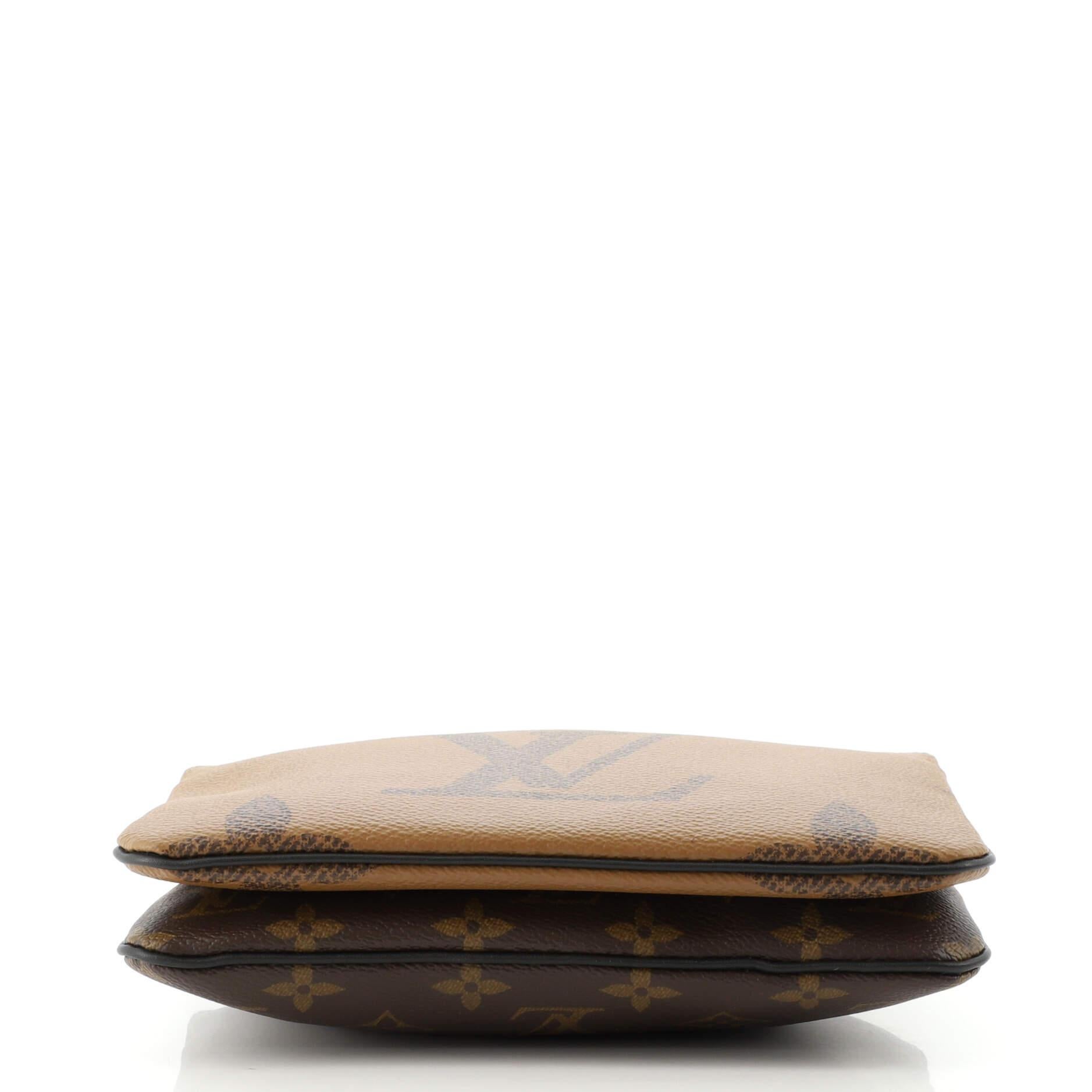 louis vuitton reverse monogram giant double zip pochette
