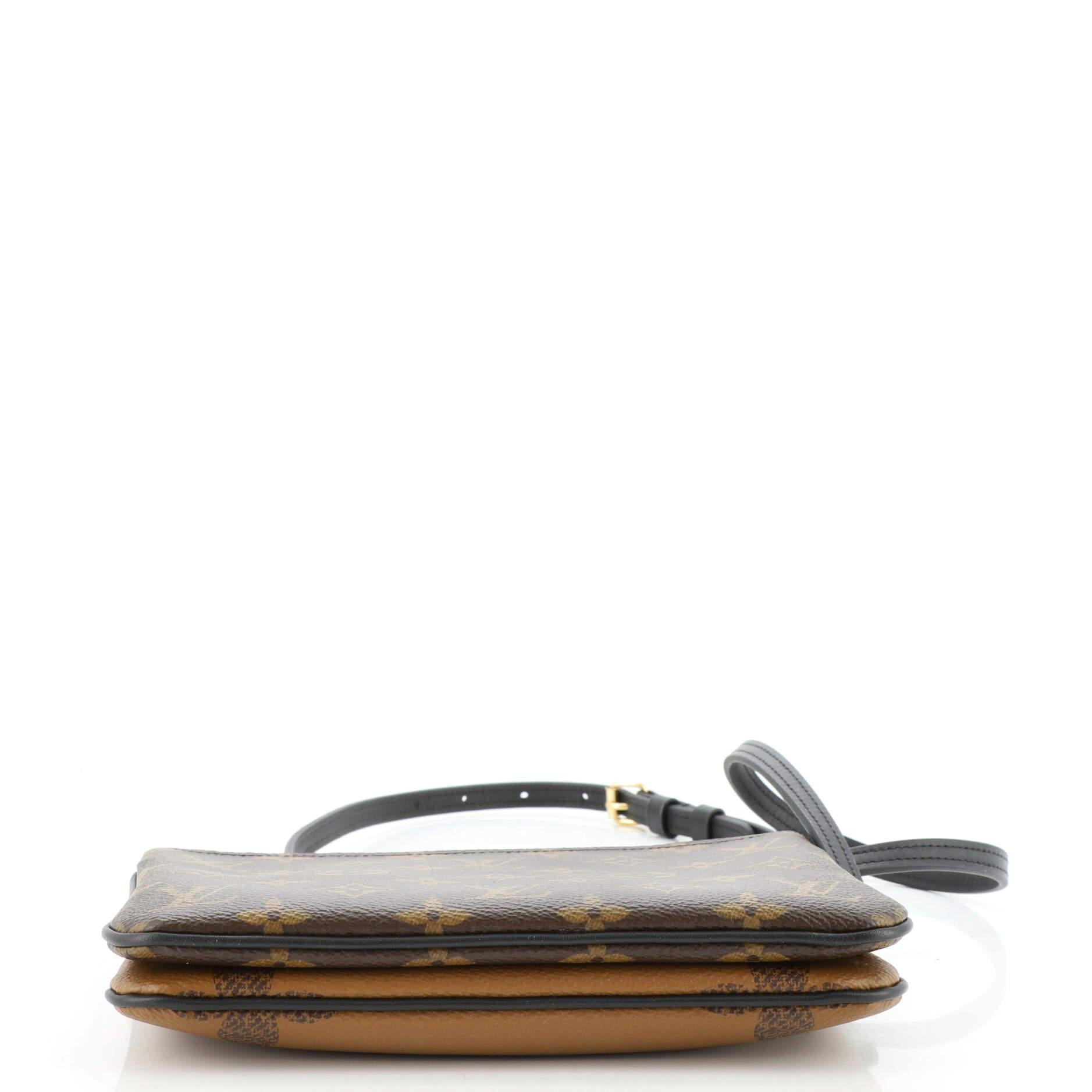 Louis Vuitton Double Zip Pochette Reverse Monogram Giant 1