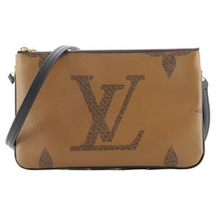 Louis Vuitton Double Zip Pochette Reverse Monogram Giant at 1stDibs  lv  double zip wallet, lv double zip pochette, lv double zipper wallet