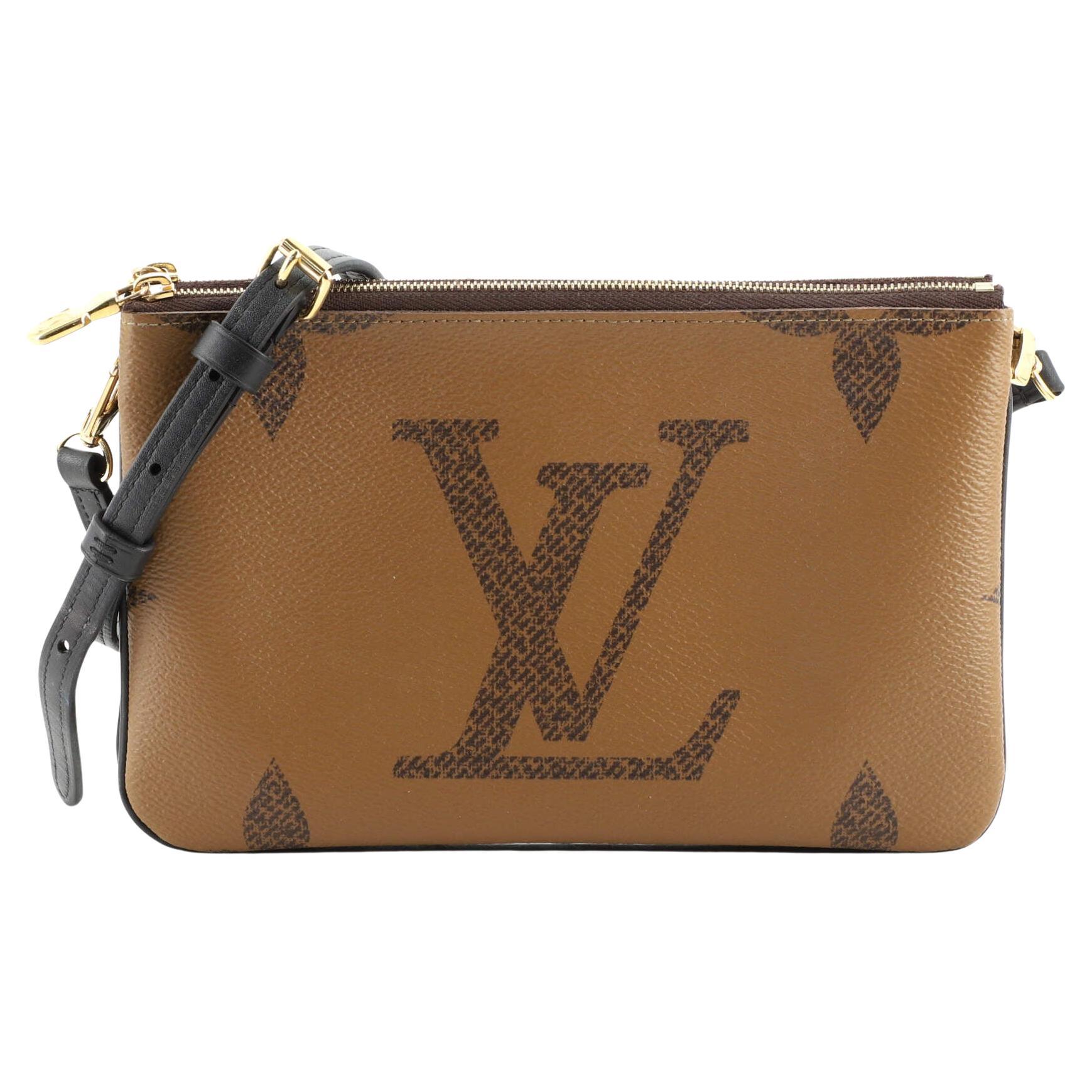 Louis Vuitton Double Zip Pochette Reverse Monogram Giant