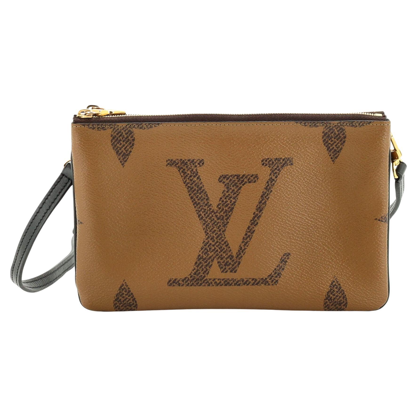 Vintage Louis Vuitton Monogram Double Zipper Key Wallet