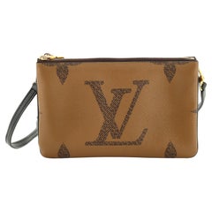 Louis Vuitton Double Pochette Bag - 7 For Sale on 1stDibs  louis vuitton  double purse, louis vuitton double pouch bag, louis vuitton double shoulder  bag
