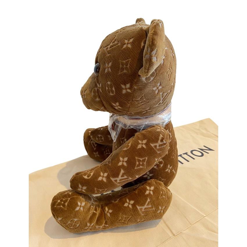 Louis Vuitton Doudou Brown Velour Monogram Teddy Brown In condizioni ottime in vendita a London, GB