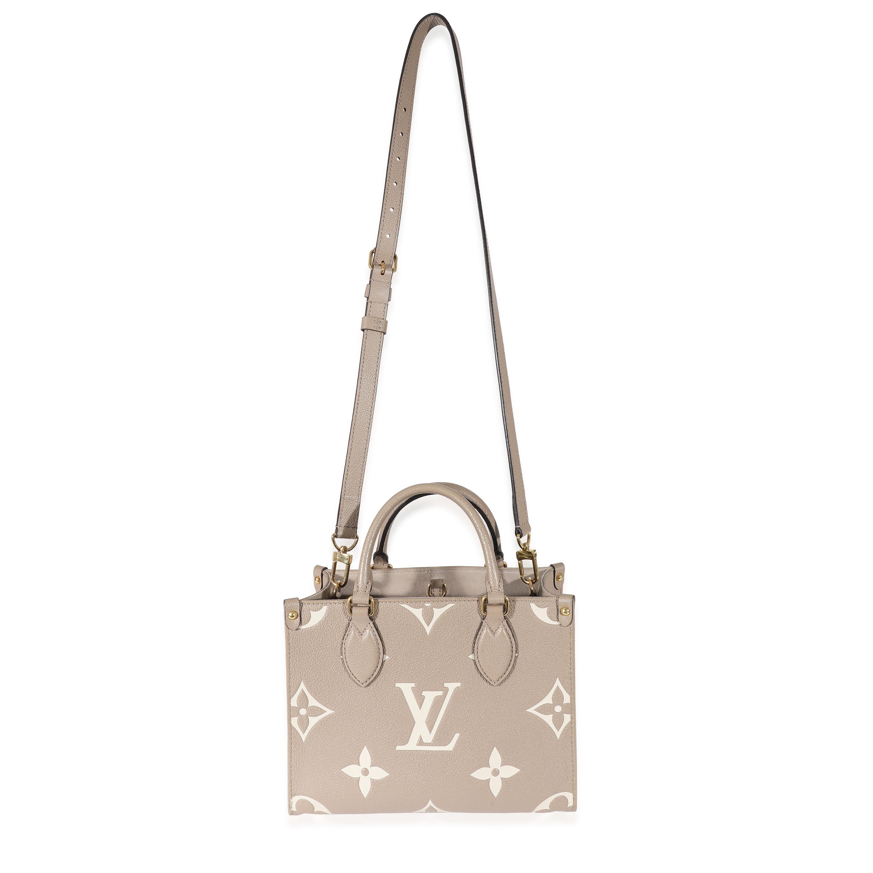 Louis Vuitton OnTheGo PM Khaki Cream Monogram Empreinte