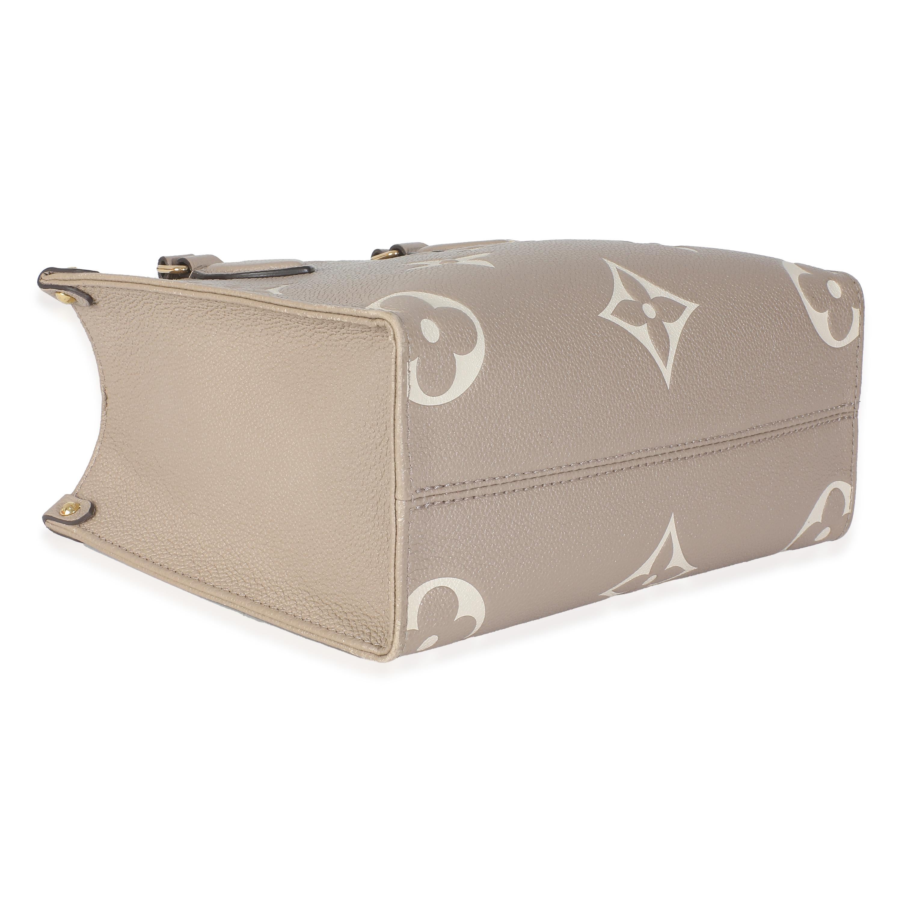 Louis Vuitton Dove Cream Monogram Empreinte Onthego PM For Sale 2