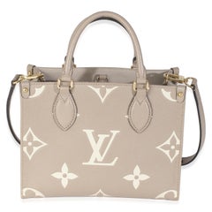 Louis Vuitton Dove Cream Monogram Empreinte Onthego PM