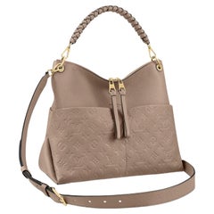 Louis Vuitton Dove Grey Monogram Empreinte Leather Maida Hobo Bag