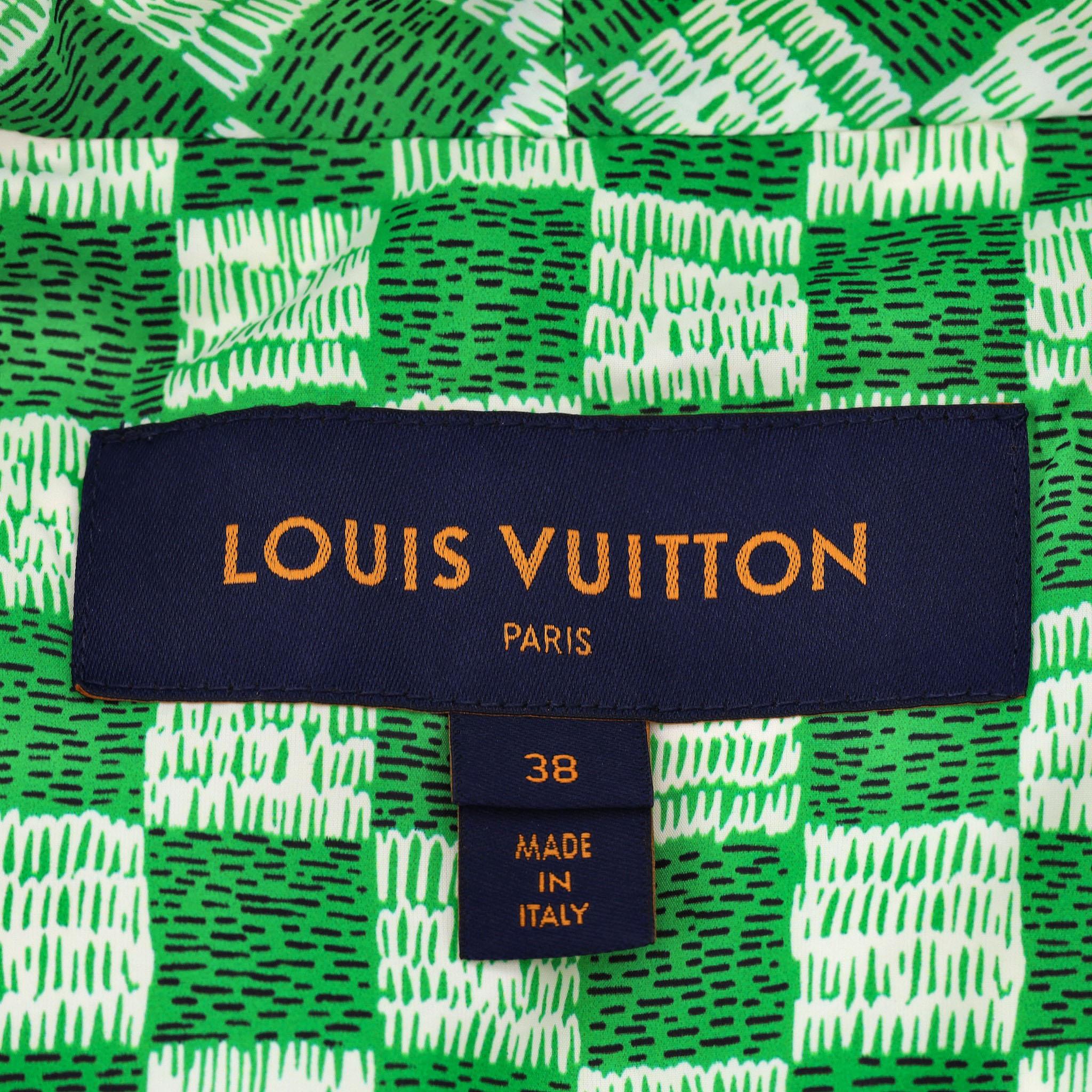 Louis Vuitton Down Hooded Puffer Jacket/Gilet With Damier Lining 2