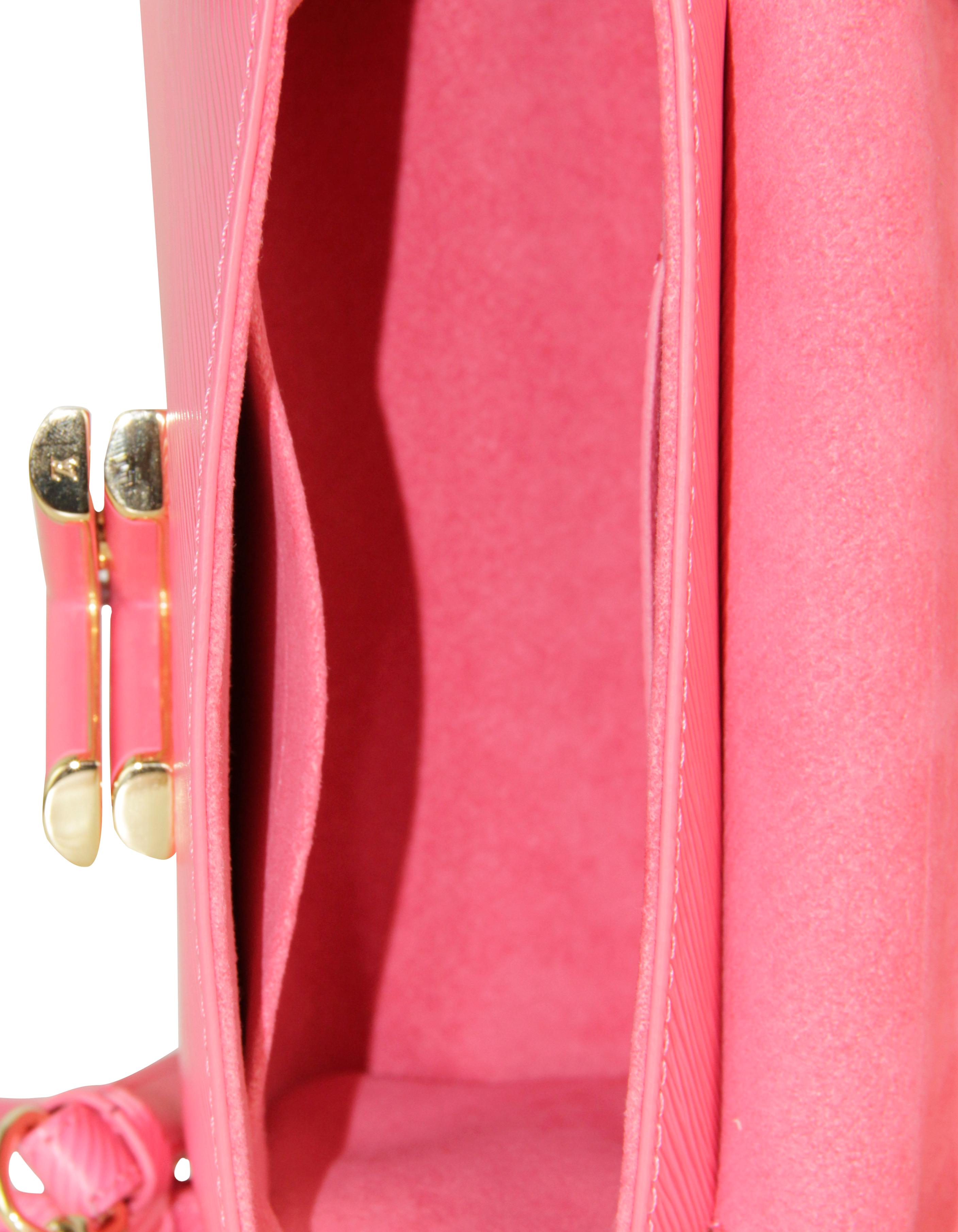Red Louis Vuitton Dragon Fruit Epi Leather Twist PM Crossbody Bag