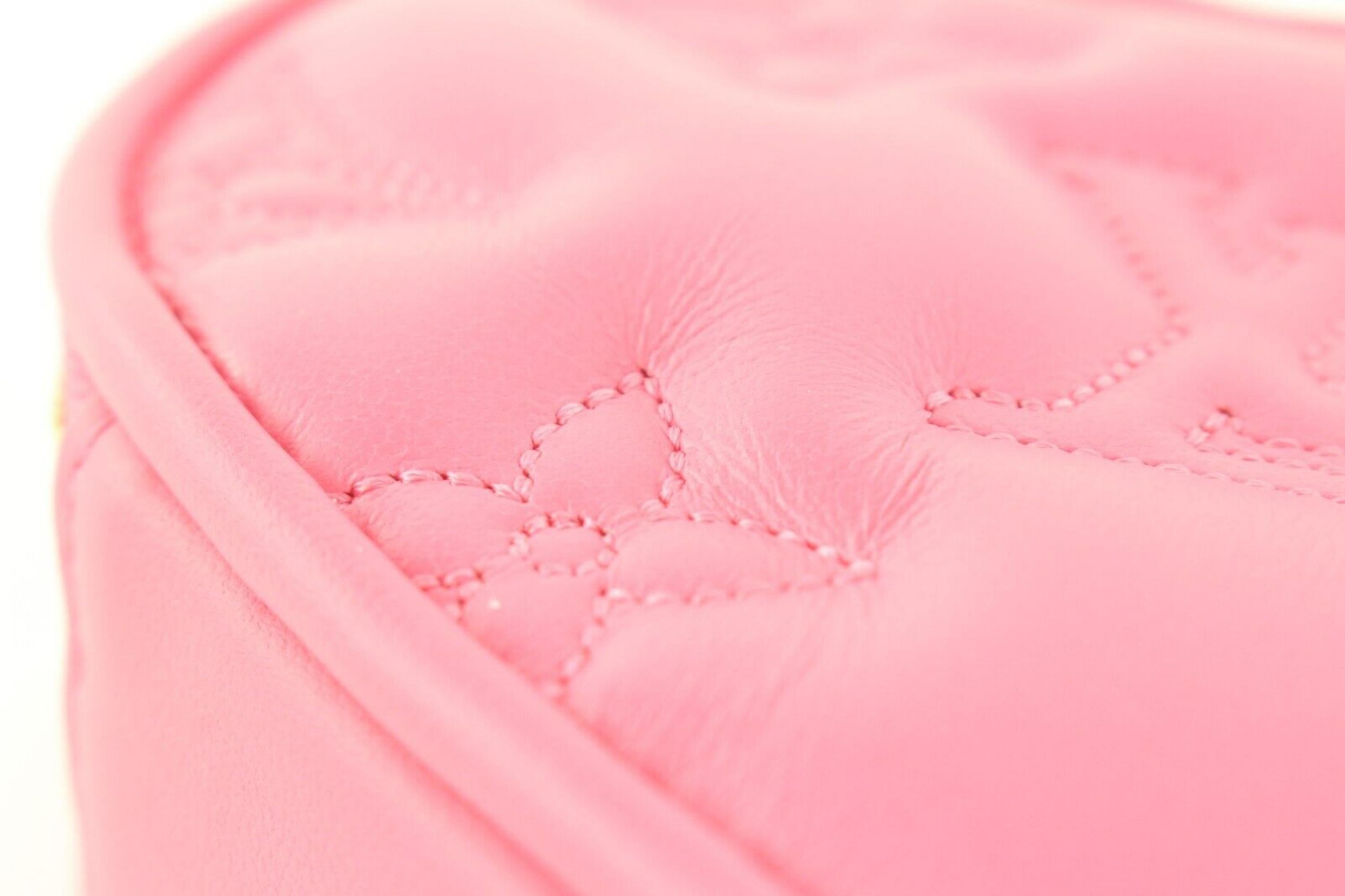 Pink Louis Vuitton Dragonfruit Monogram Leather Pop My Heart Chain Bag 2LK0407