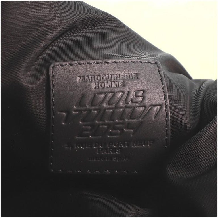 Louis Vuitton Drawstring Backpack Limited Edition 2054 Monogram Textile  Black 169042113