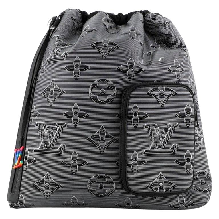 Louis Vuitton Drawstring Backpack Limited Edition 2054 Monogram Textile