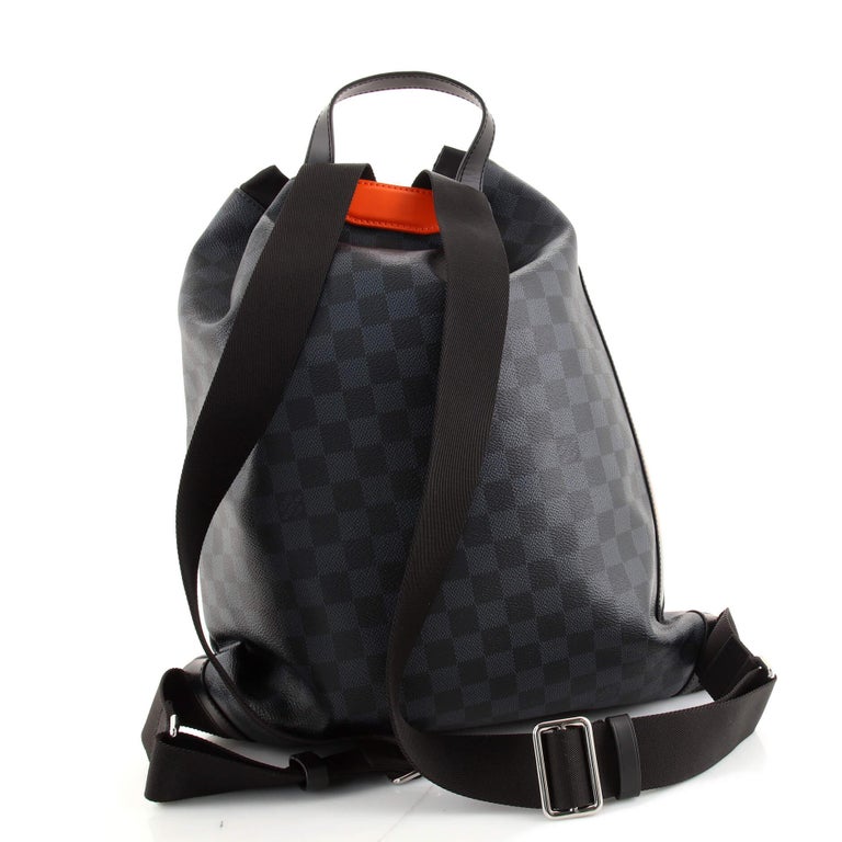 Louis Vuitton Drawstring Backpack Limited Edition Damier Cobalt Race