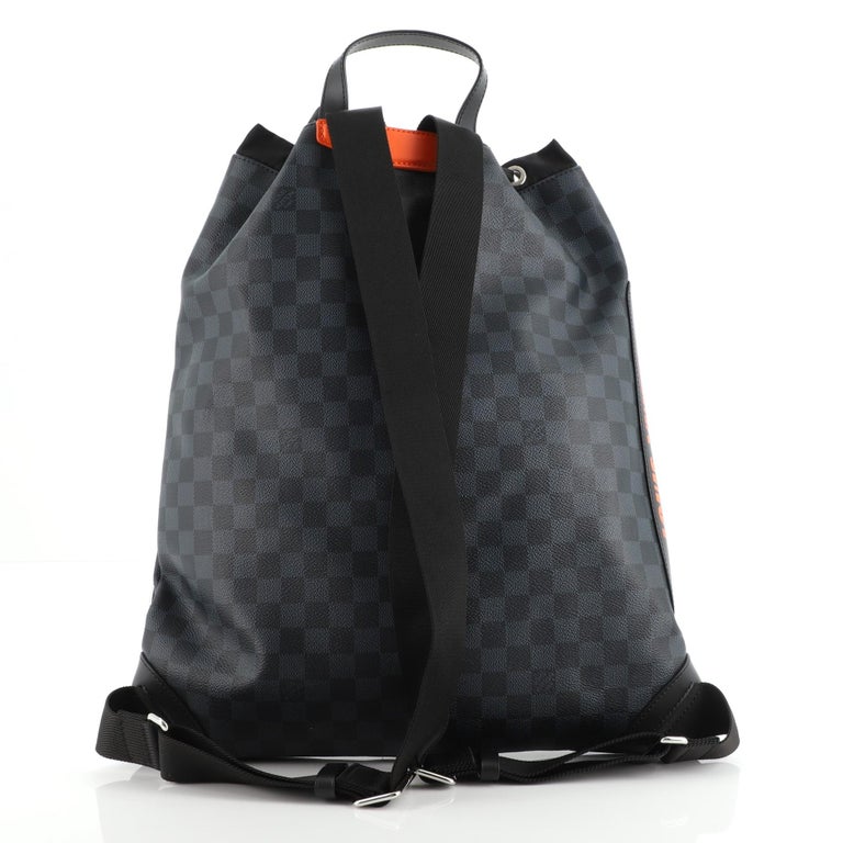 Louis Vuitton Drawstring Backpack Limited Edition Damier Cobalt Race at  1stDibs  louis vuitton backpack drawstring, louis vuitton black square  bag, lv drawstring backpack