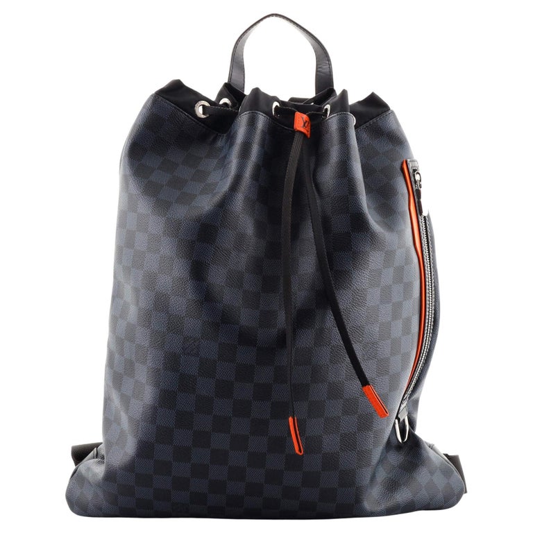 Louis Vuitton Drawstring Backpack Limited Edition Damier Cobalt Race at  1stDibs  louis vuitton backpack drawstring, louis vuitton black square bag,  lv drawstring backpack