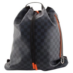 AUTHENTIC RARE LOUIS VUITTON Damier Cobalt Race Discovery Backpack PM