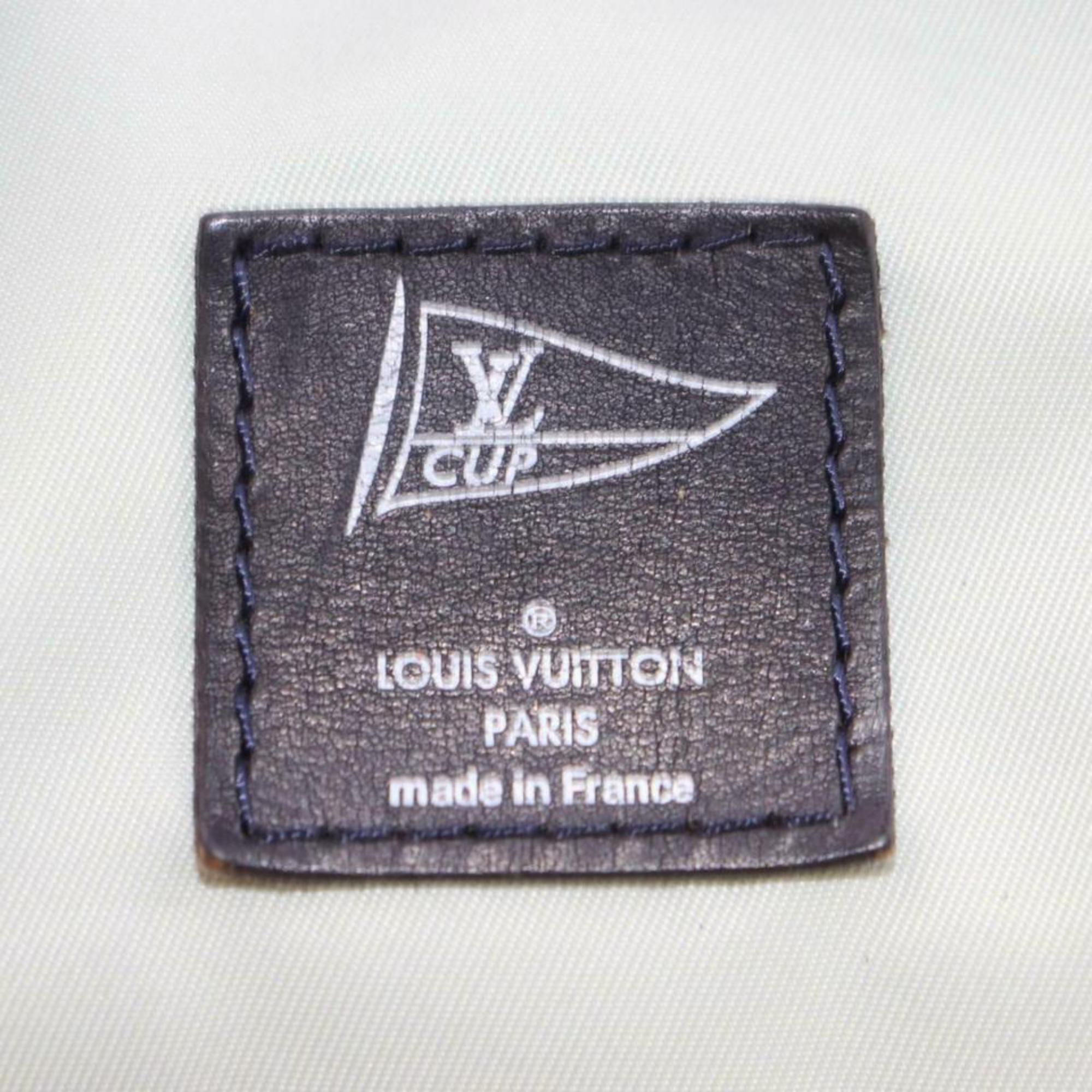Black Louis Vuitton Duffle 2007 Lv Cup Gaston V Gm with Strap 870636 Travel Bag For Sale