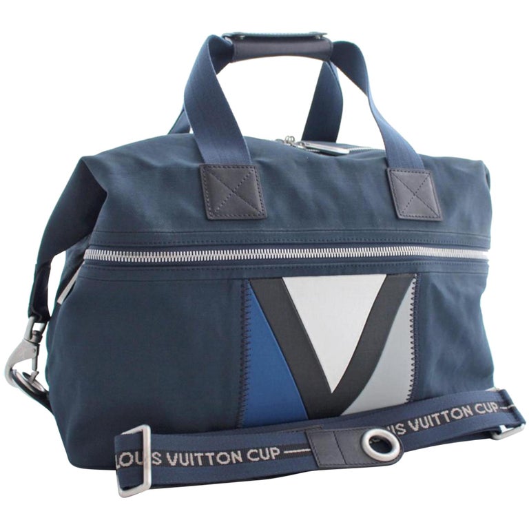 Louis Vuitton Vintage LV Cup Spinnaker Duffel - Blue Weekenders