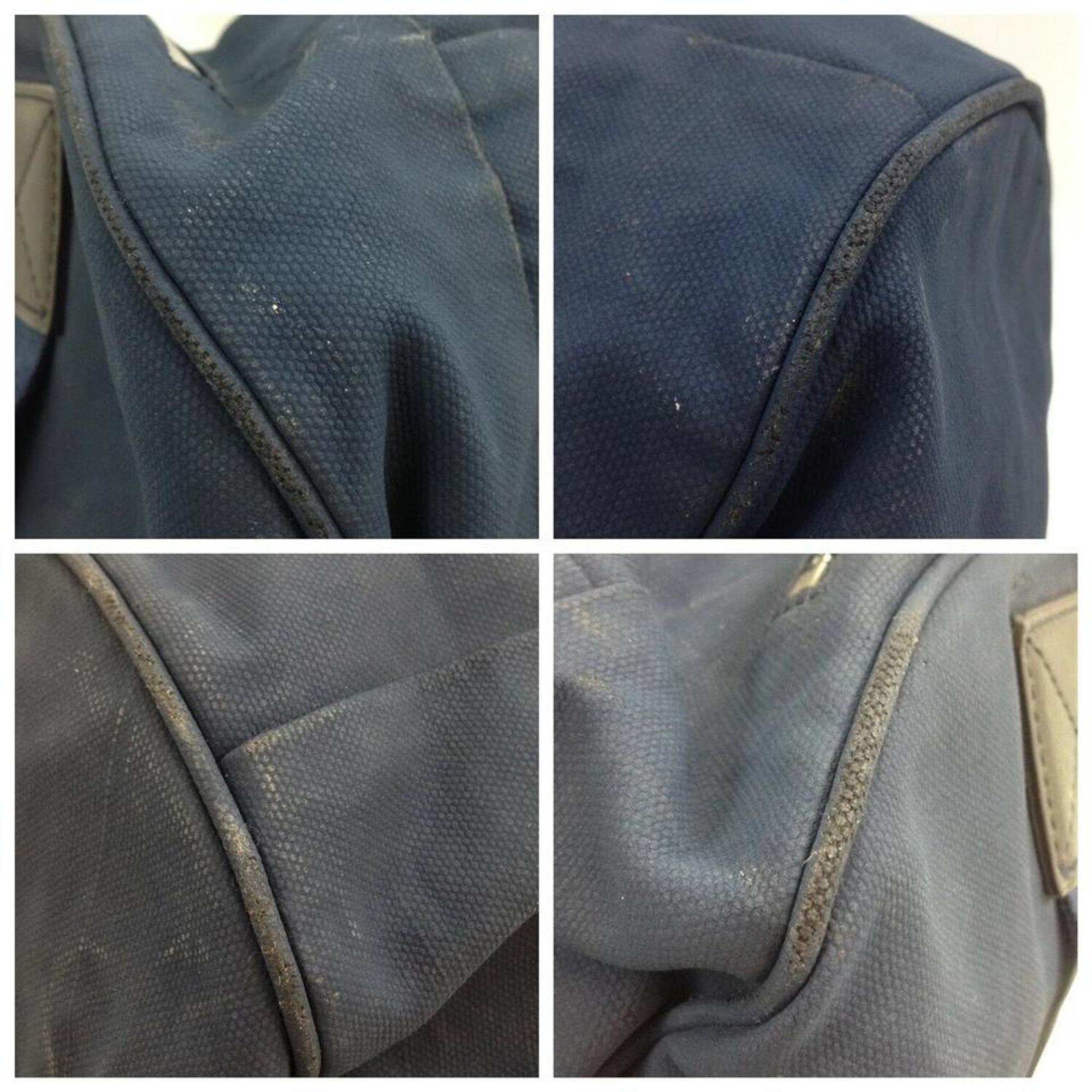 Louis Vuitton Duffle Lv Cup Gaston V Boston 870305 Blue Canvas Shoulder Bag For Sale 5