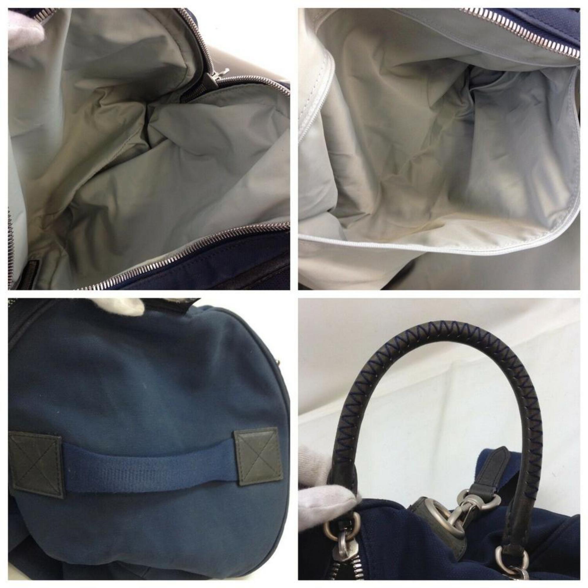 Louis Vuitton Duffle Lv Cup Gaston V Boston 870305 Blue Canvas Shoulder Bag In Fair Condition For Sale In Forest Hills, NY