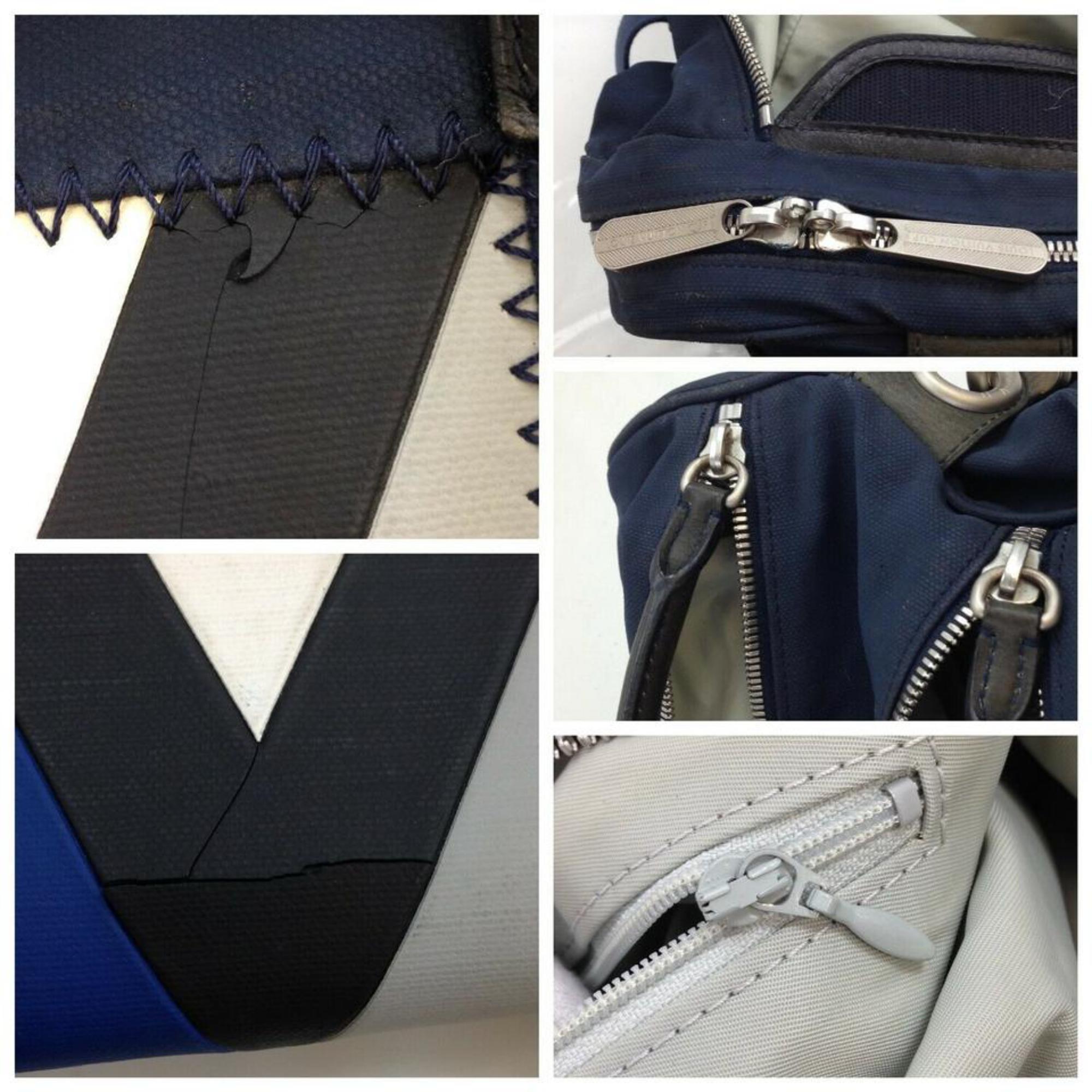Louis Vuitton Duffle Lv Cup Gaston V Boston 870305 Blue Canvas Shoulder Bag For Sale 1