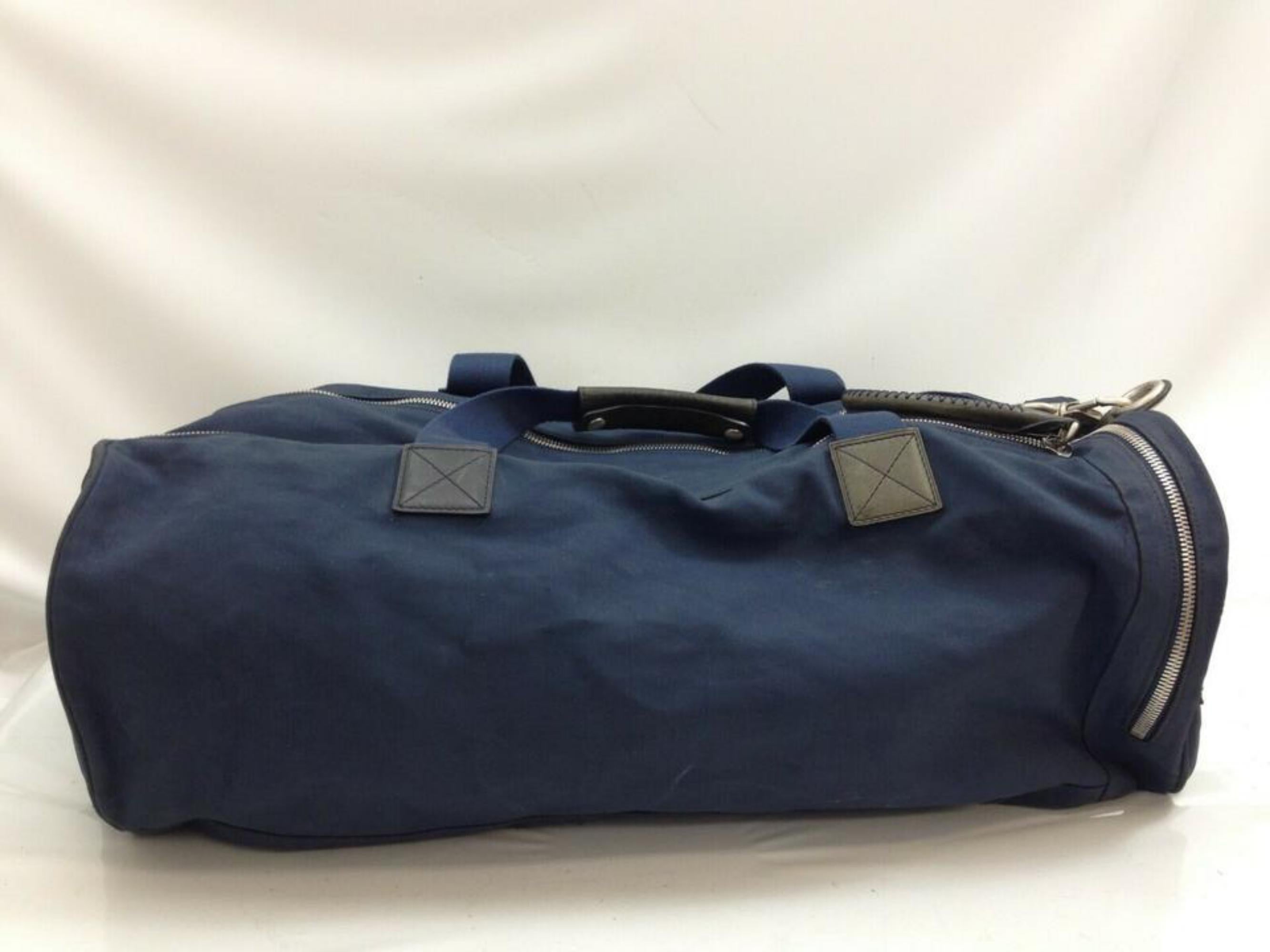 Louis Vuitton Duffle Lv Cup Gaston V Boston 870305 Blue Canvas Shoulder Bag For Sale 2