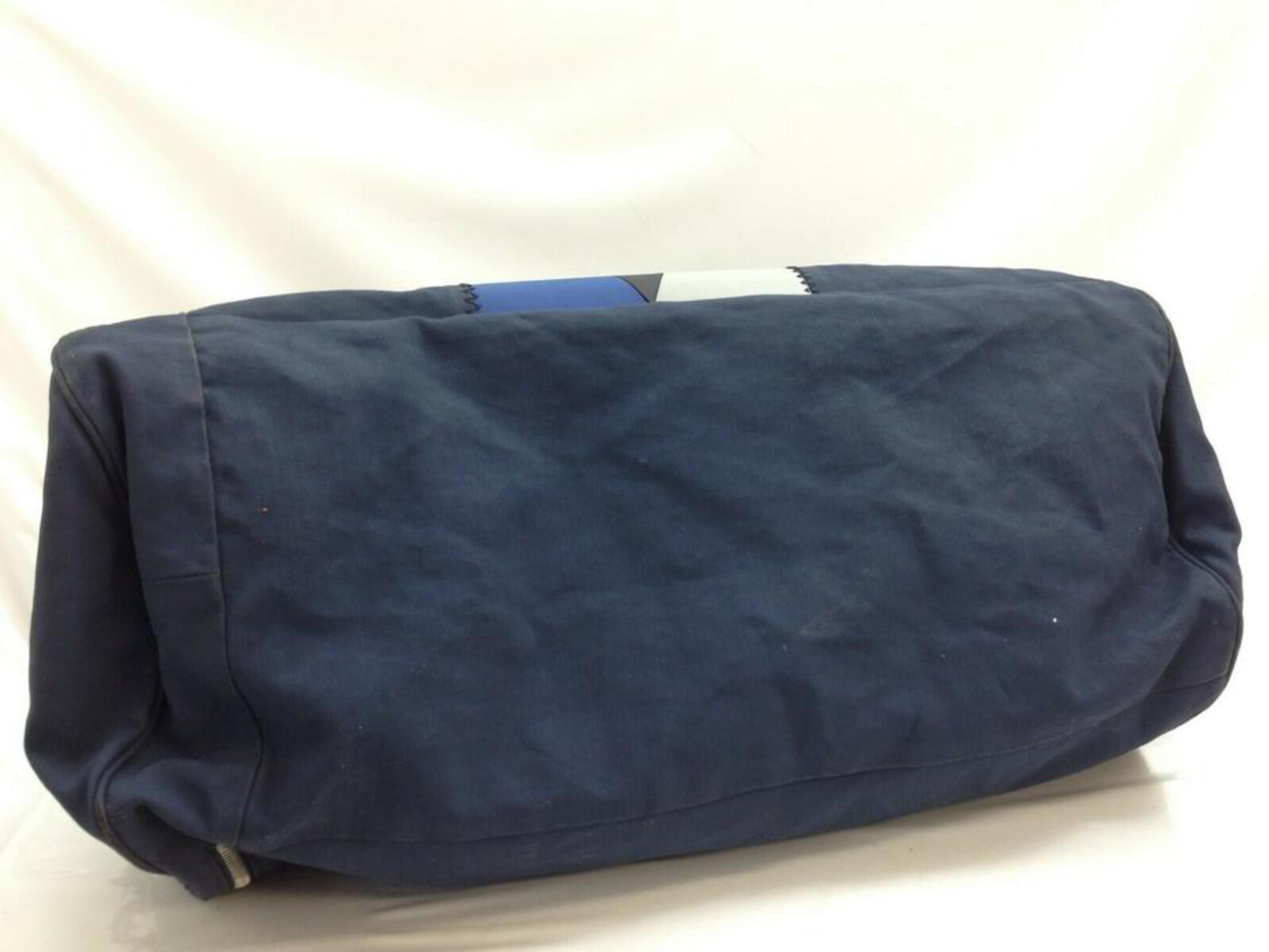 Louis Vuitton Duffle Lv Cup Gaston V Boston 870305 Blue Canvas Shoulder Bag For Sale 4