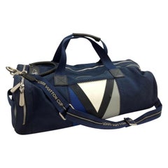 Louis Vuitton Duffle Lv Cup Gaston V Boston 870305 Blue Canvas Shoulder Bag