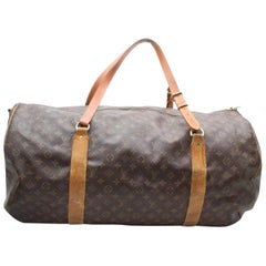 Vintage Louis Vuitton Duffle  Polochon Boston 869860 Brown Canvas Weekend/Travel Bag