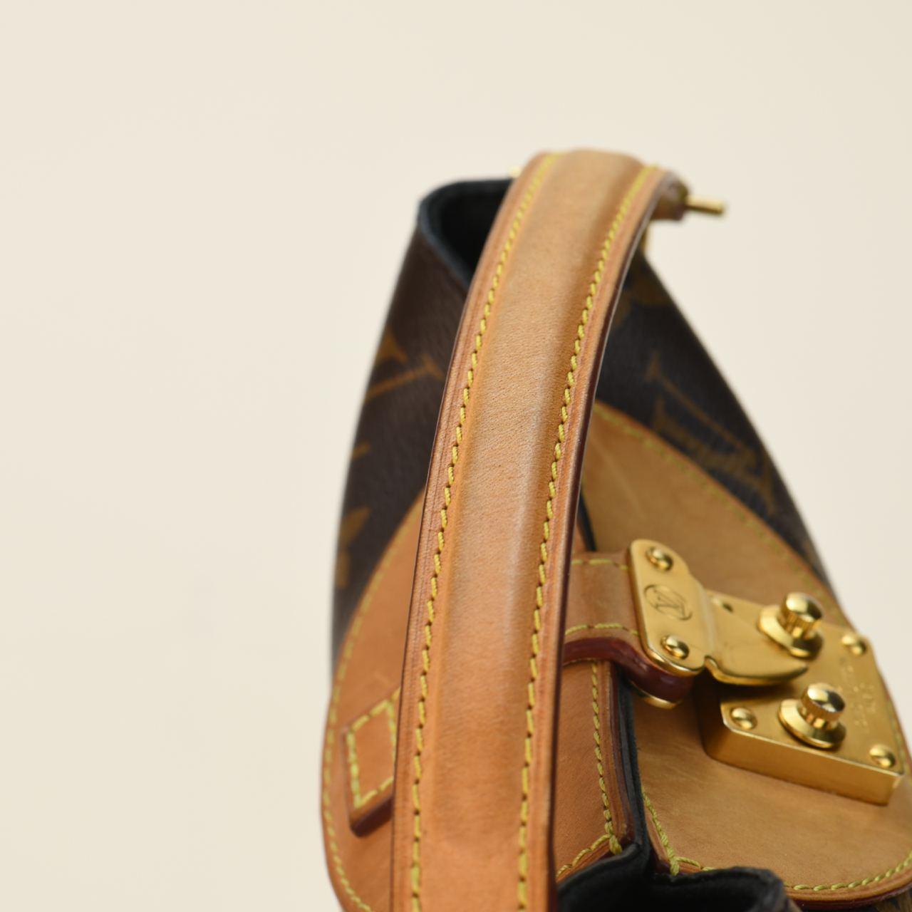 Louis Vuitton Duffle Tops Monogrammierte Segeltuchhandtasche im Angebot 8