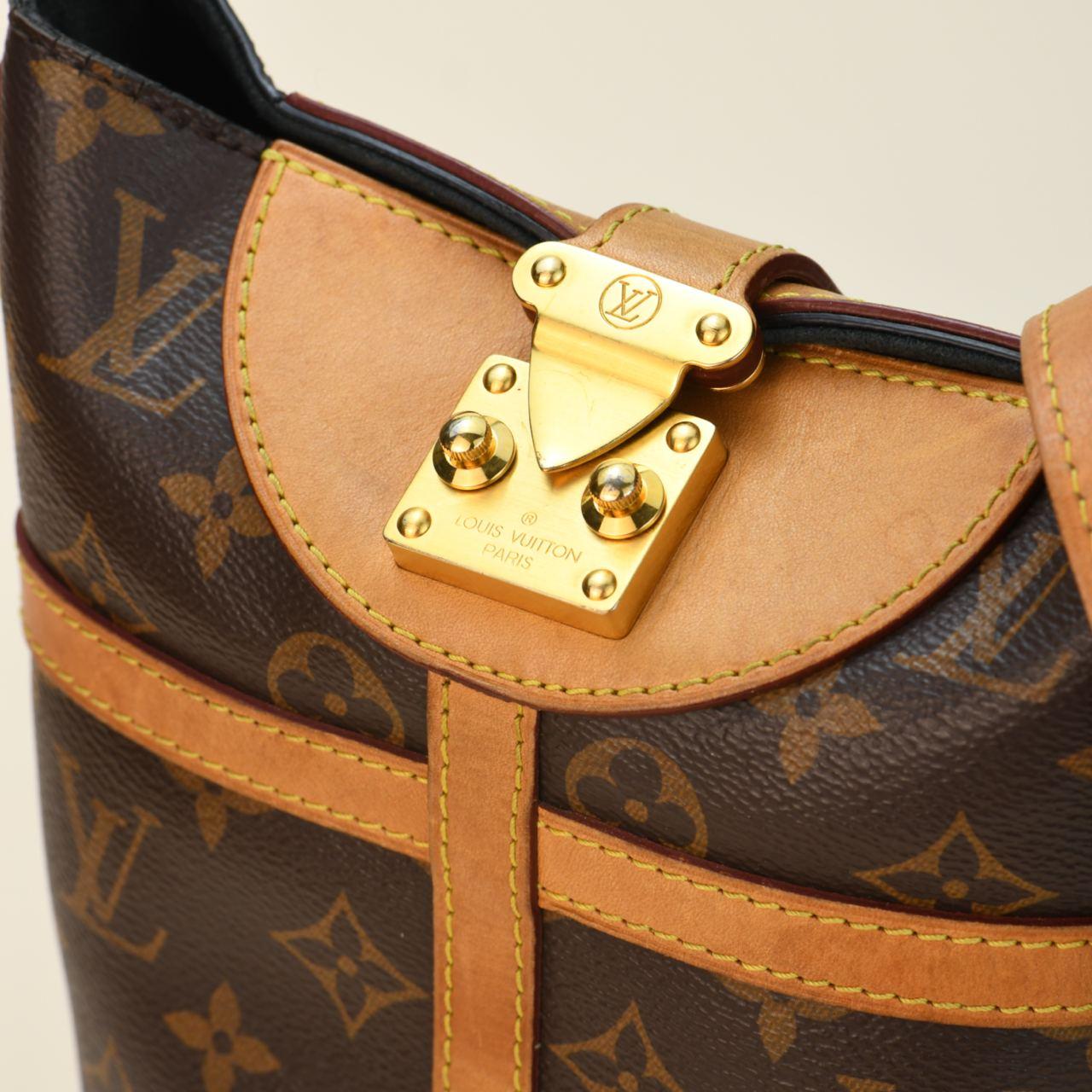 Louis Vuitton Duffle Tops Monogrammierte Segeltuchhandtasche im Angebot 3