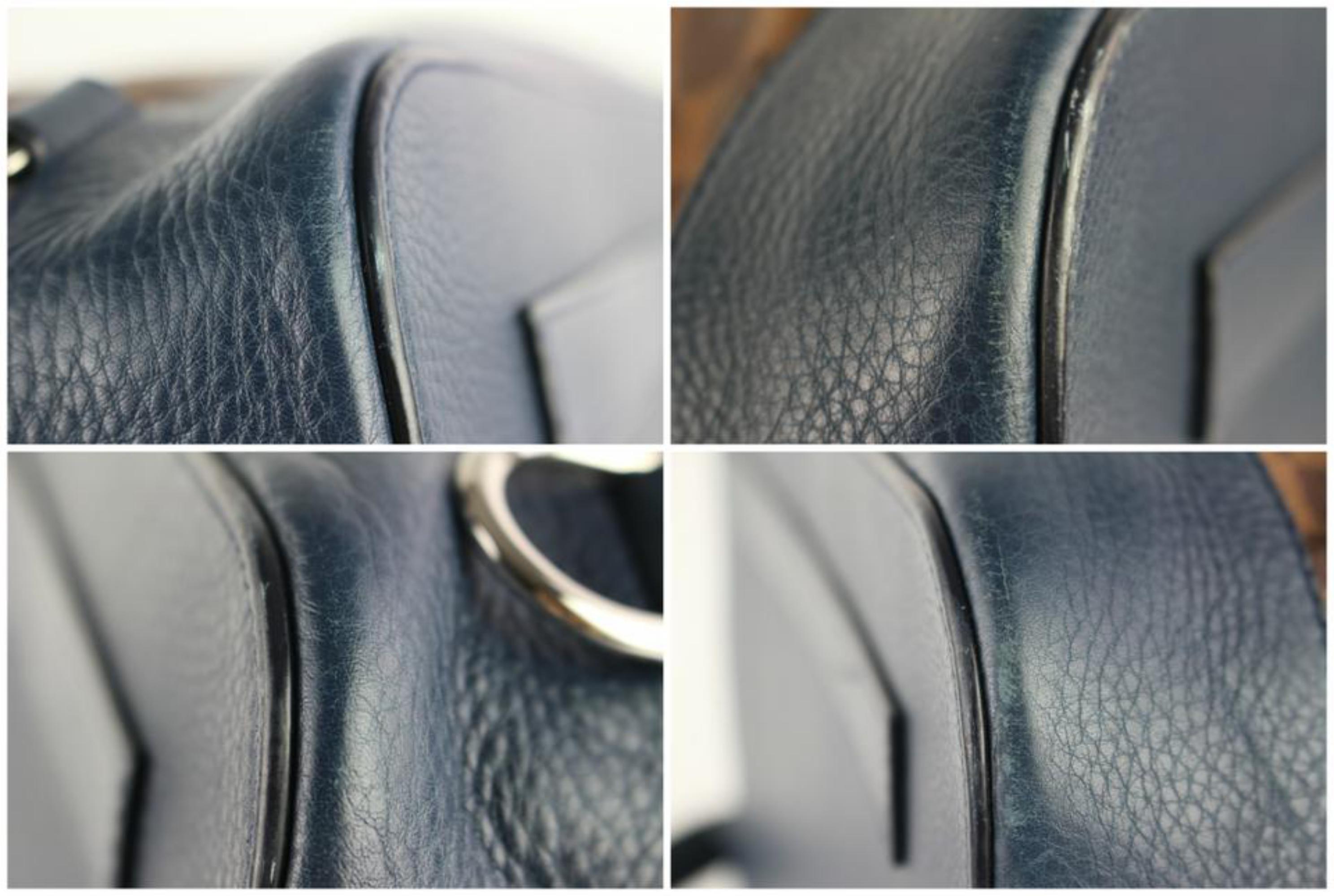 Louis Vuitton Duffle Ultra Rare  Ebene Blue Sac Marin 17lz0129 Brown Backpack  For Sale 3