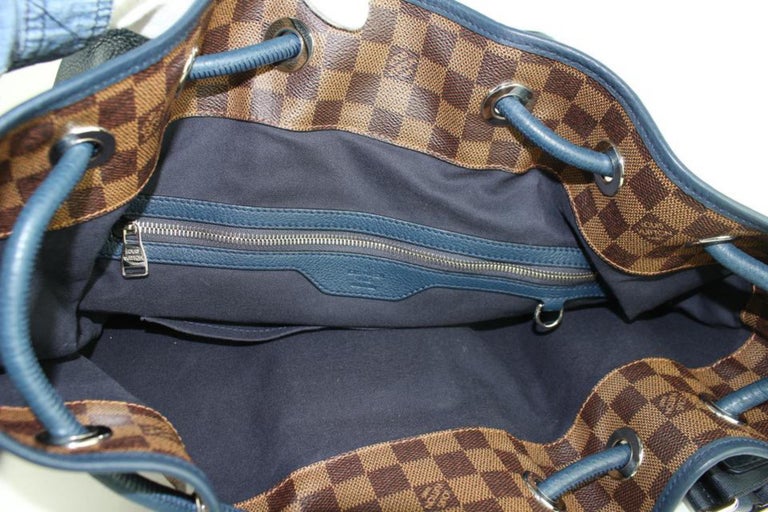 Louis Vuitton Duffle Ultra Rare Ebene Blue Sac Marin 17lz0129 Brown  Backpack For Sale at 1stDibs