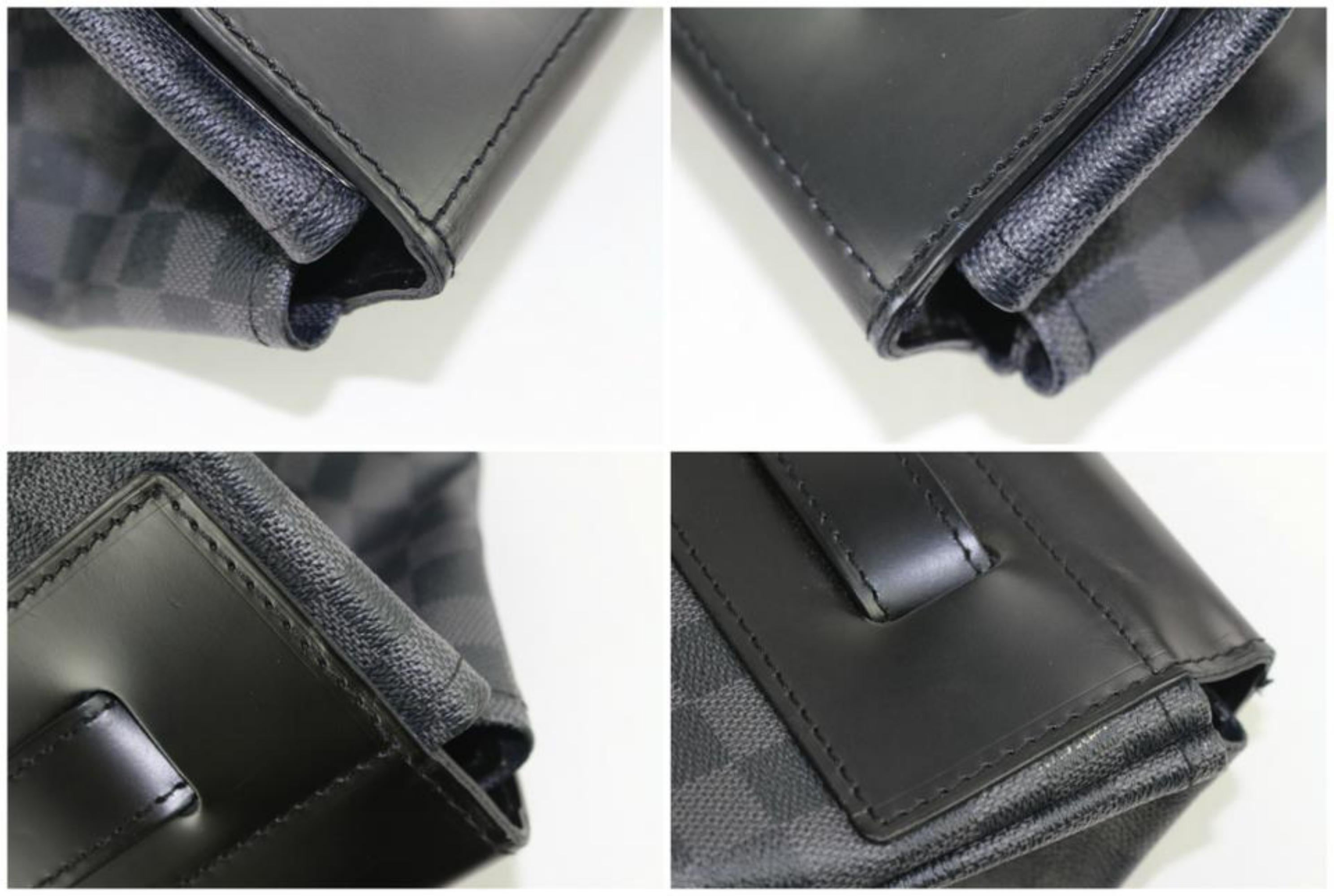 Louis Vuitton Duffle (Ultra Rare) Graphite Steamer Tote 9lz1128 Travel Bag For Sale 2