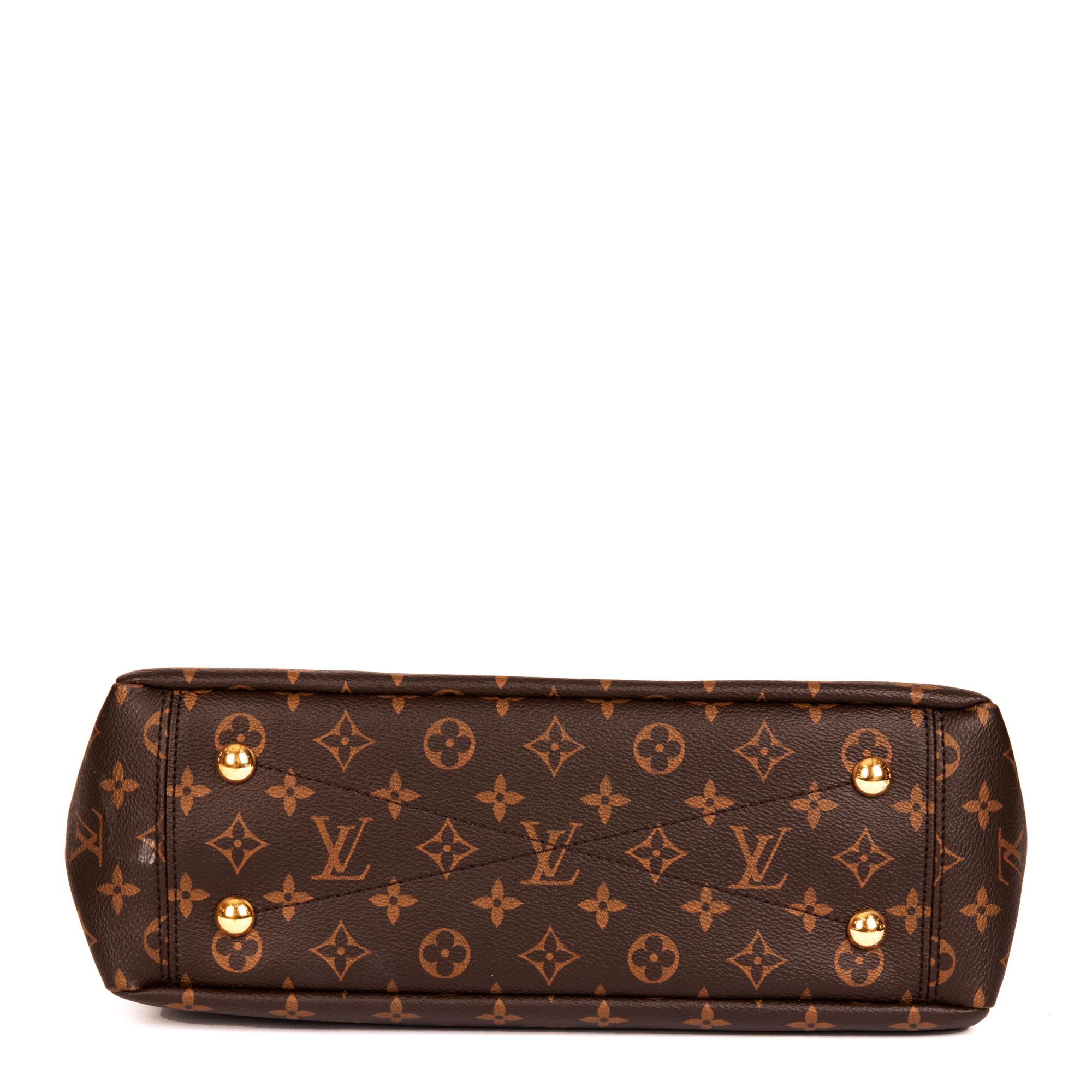 Louis Vuitton Dune Kalbsleder & braunes Monogramm Pallas Shopper 1