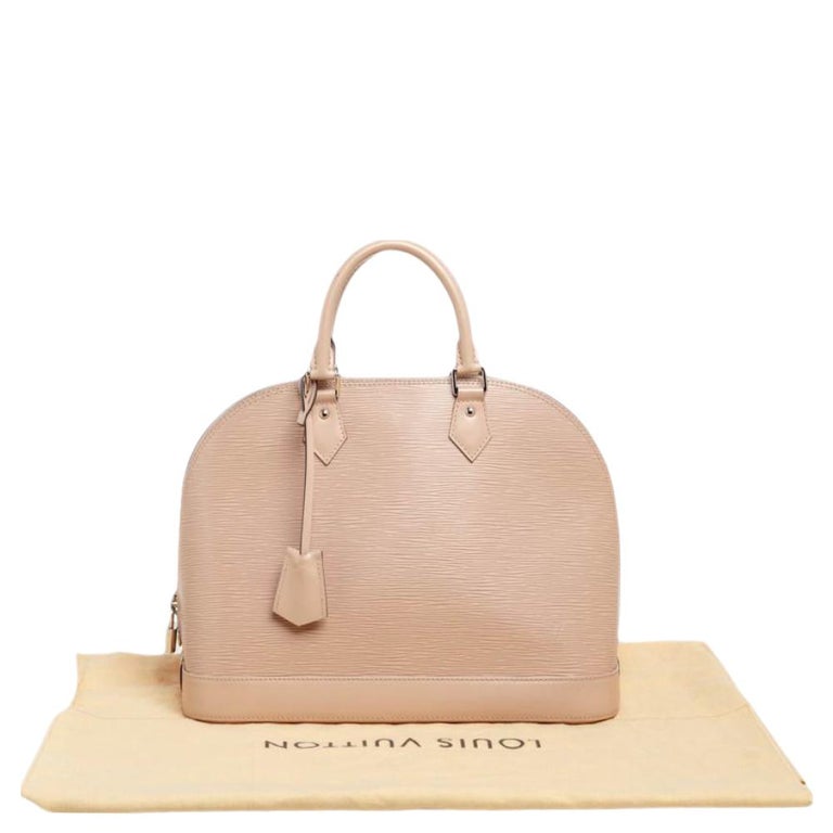 Louis Vuitton Alma Vernis Bb Dune Beige Patent Leather Shoulder Bag