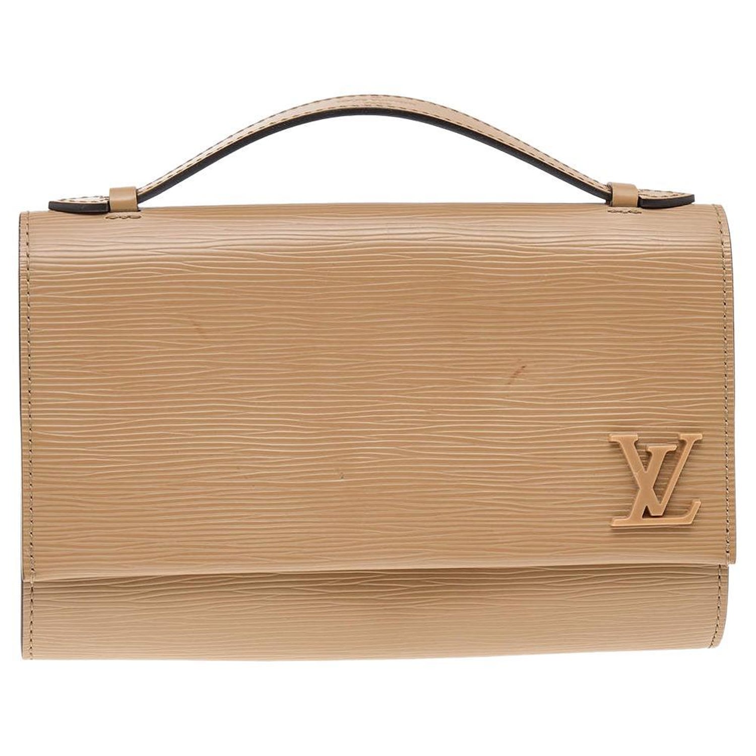 Louis Vuitton Dune and Black Monogram Vernis Lockit PM Bag GHW For Sale at  1stDibs