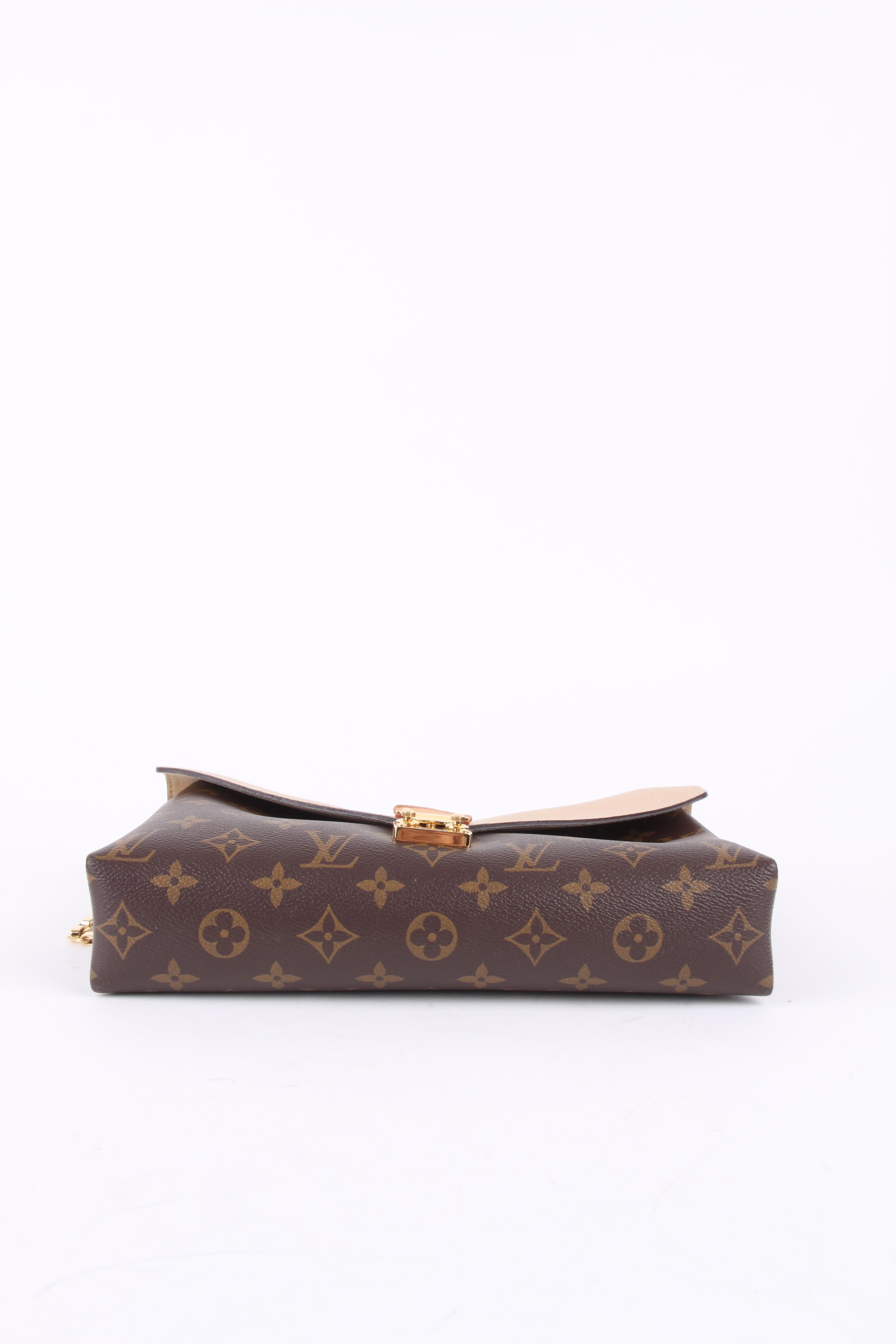 Louis Vuitton Dune Monogramm Canvas Pallas Kette Tasche (Beige)
