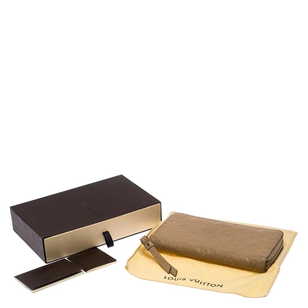 Louis Vuitton Dune Monogram Empreinte Leather Zippy Wallet 2