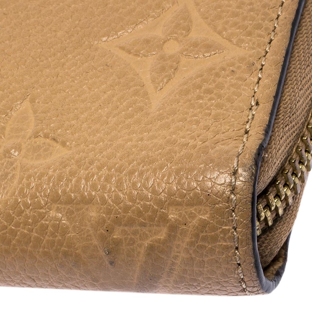 Women's Louis Vuitton Dune Monogram Empreinte Leather Zippy Wallet