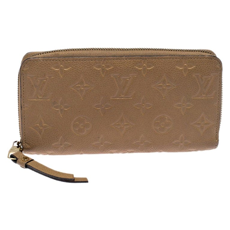 Louis Vuitton Dune Monogram Empreinte Leather Zippy Wallet For Sale at 1stdibs
