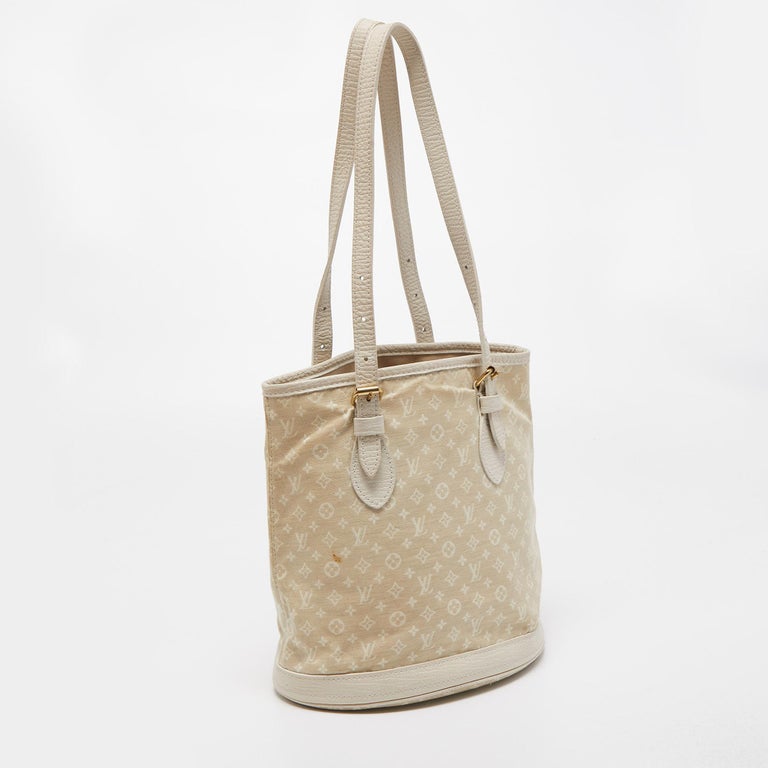 Louis Vuitton Dune Monogram Mini Lin Canvas Petite Bucket Bag