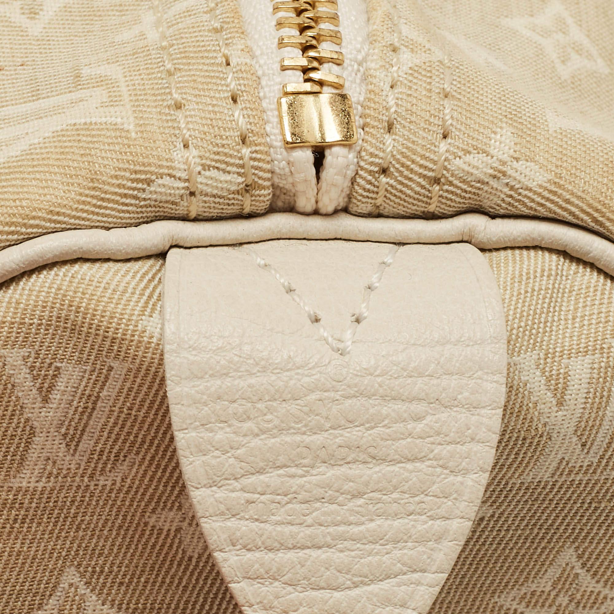 Louis Vuitton Dune Monogram Mini Lin Canvas Speedy 30 Bag 1