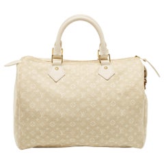 Louis Vuitton Dune Monogram Mini Lin Canvas Speedy 30 Bag