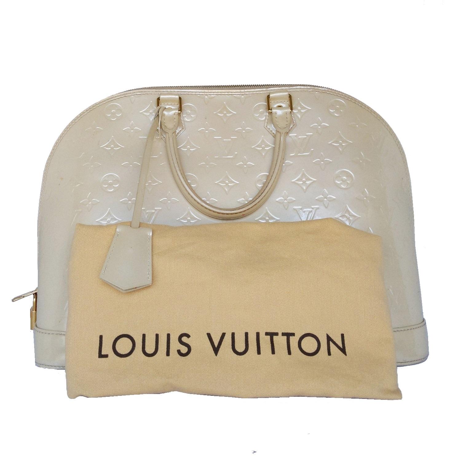 Women's Louis Vuitton Dune Monogram Vernis Alma GM Handbag Satchel