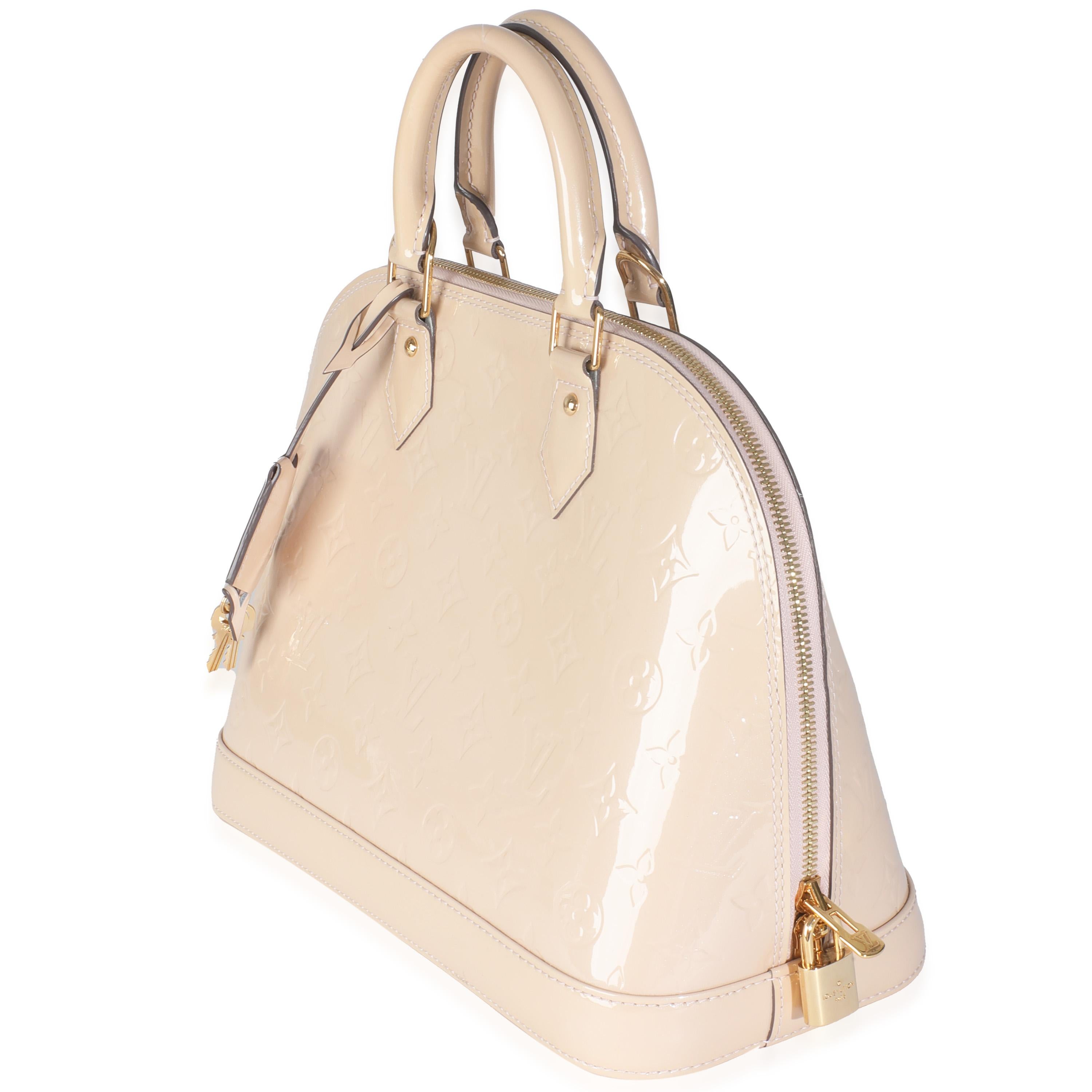 Louis Vuitton Dune Monogram Vernis Alma PM In condizioni ottime in vendita a New York, NY
