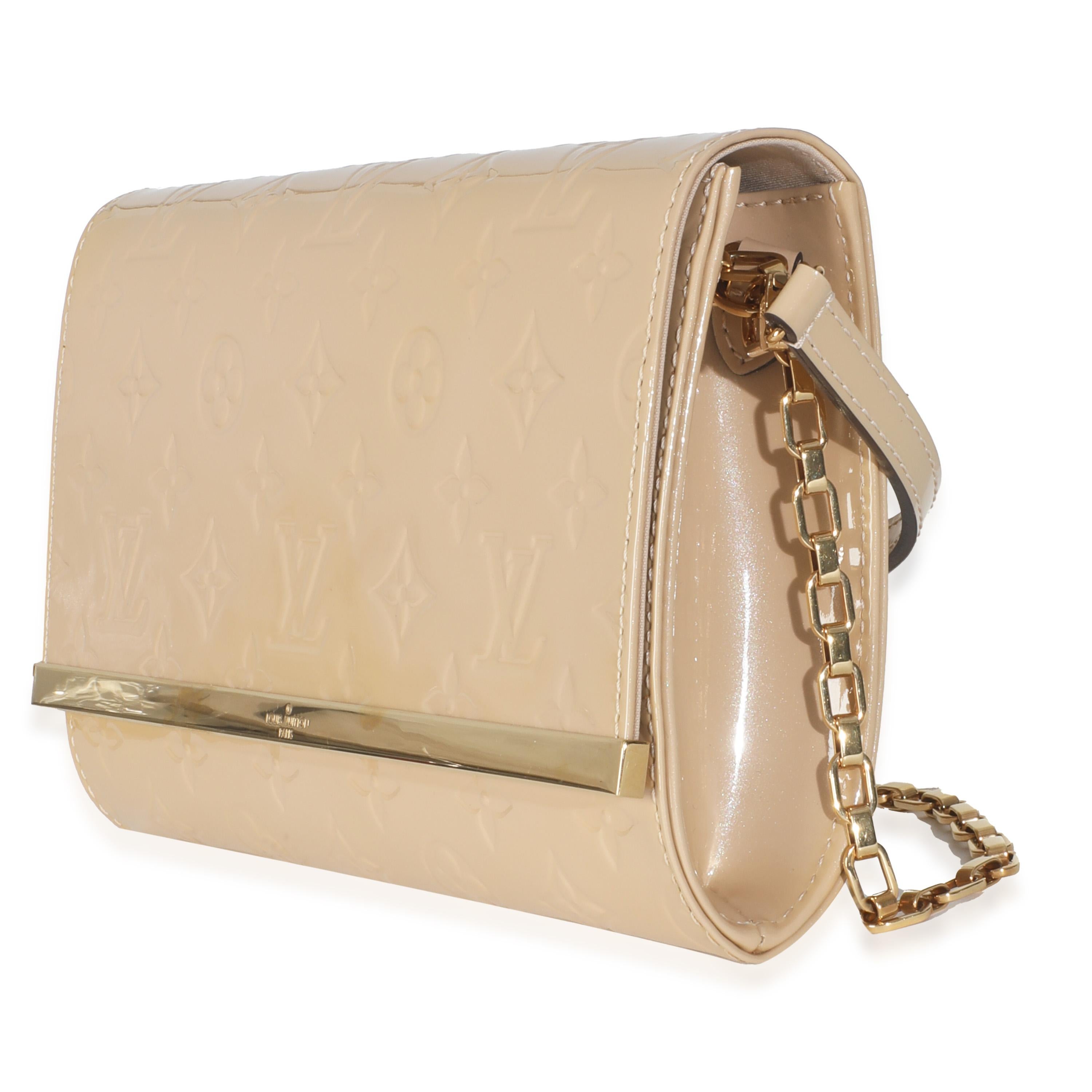 Pochette Monogram Vernis Ana de Louis Vuitton Dune Excellent état - En vente à New York, NY
