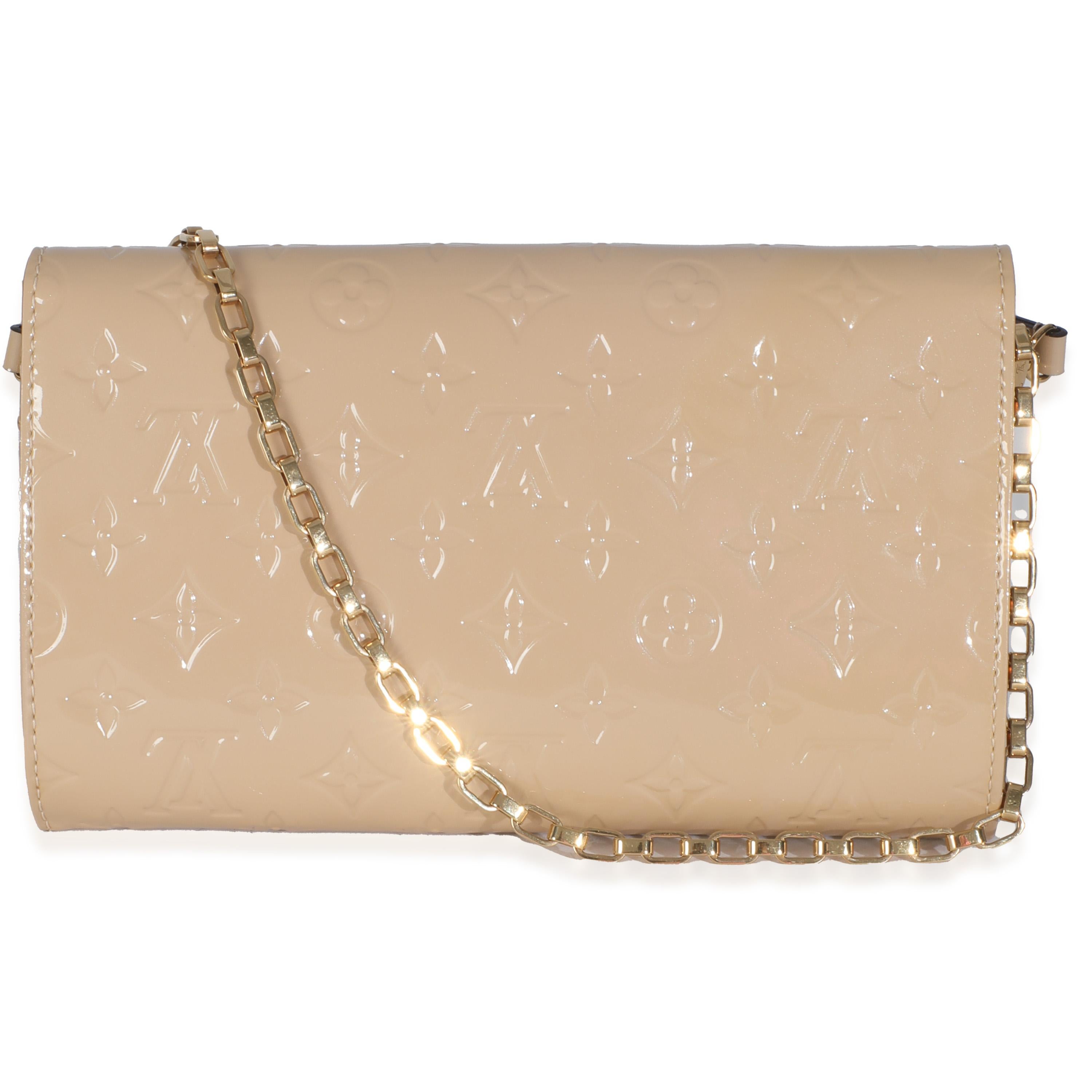 Pochette Monogram Vernis Ana de Louis Vuitton Dune en vente 3