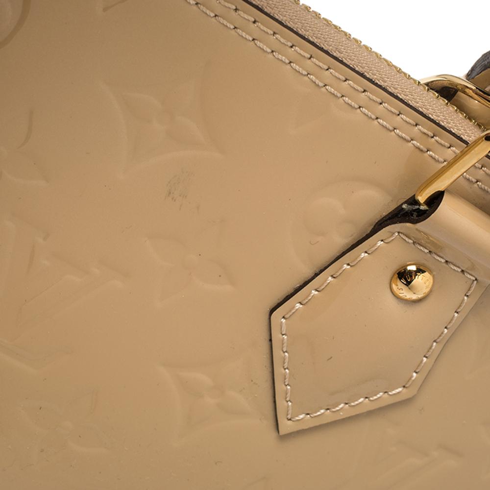 Louis Vuitton Dune Monogram Vernis Leather Alma PM Bag 13